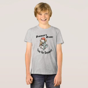 T-shirt En Tri-matière Le dîner est terminé. C'est l'heure du dessert