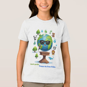 T-shirt En Tri-matière Le discours de la Terre : un appel à la protection