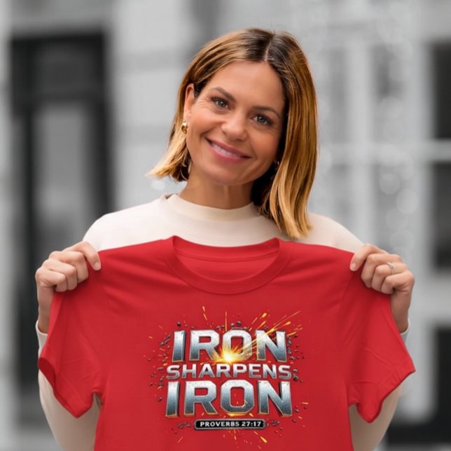 T-shirt En Tri-matière Le fer aiguise le fer (Candace Cameron Bure)