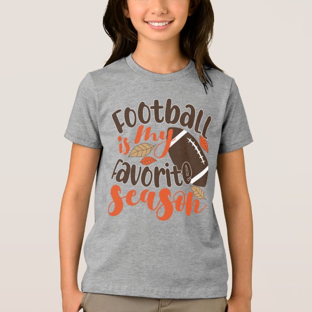T-shirt En Tri-matière Le football est ma saison préférée (Recto)