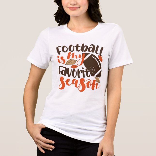 T-shirt En Tri-matière Le football est ma saison préférée (Recto)