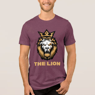 T-SHIRT  EN TRI-MATIÈRE LE LION EST LE ROI