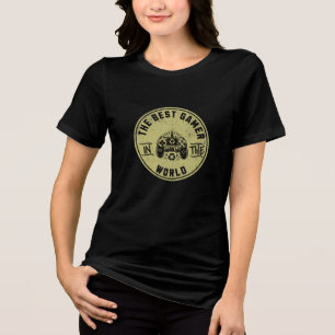 T-shirt En Tri-matière « Le meilleur joueur du monde » – Vintage pour les