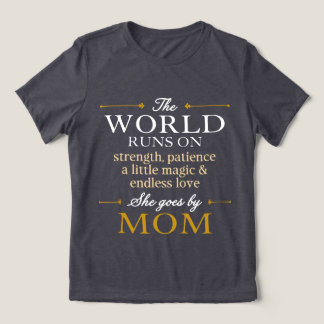T-shirt En Tri-matière Le Monde Tourne Grâce à L'Amour Elle S'Appelle Mam