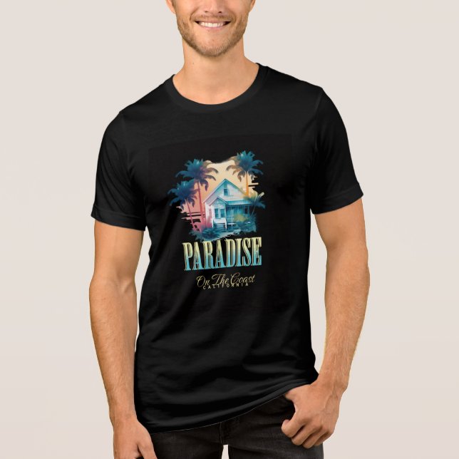 T-shirt En Tri-matière le paradis  (Recto)