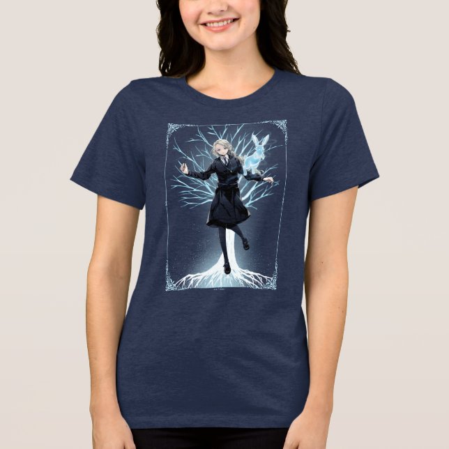 T-shirt En Tri-matière Le Patronus lapin d'Anime Luna Lovegood (Recto)