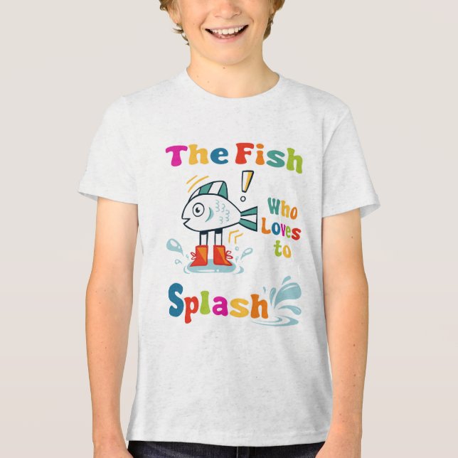 T-shirt En Tri-matière Le poisson qui aime faire des éclaboussures (Recto)