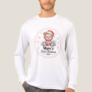 T-shirt En Tri-matière Le premier thé de Noël pour les hommes pour bébé -