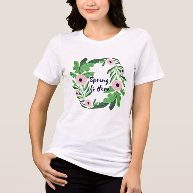 T-shirt En Tri-matière Le printemps est là (Recto)
