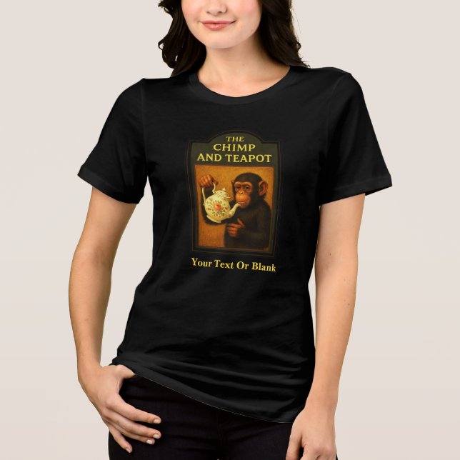 T-shirt En Tri-matière Le Pub De Chimp Et Teapot (Recto)