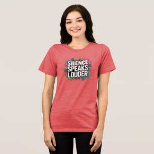 T-shirt En Tri-matière Le silence parle plus fort