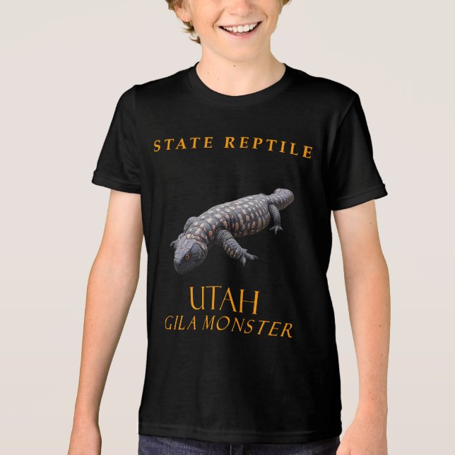 T-shirt En Tri-matière Le Territoire De L'Utah Reptile Le monstre Gila (Recto)