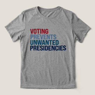 T-shirt En Tri-matière Le vote empêche les présidences indésirables