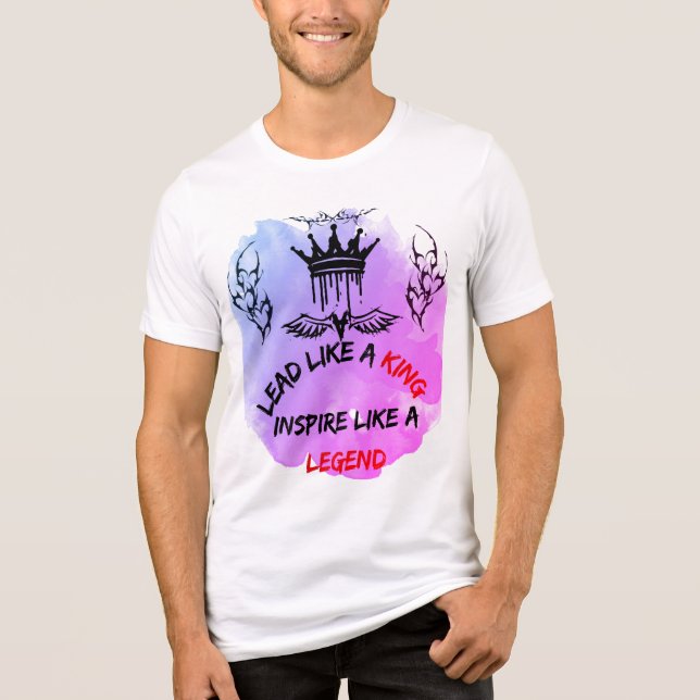 T-shirt En Tri-matière Leadership royal (Recto)