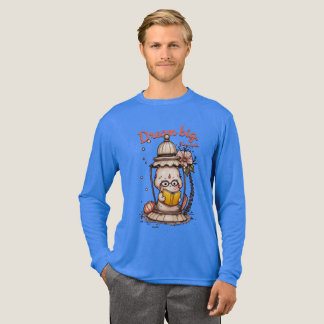 T-shirt En Tri-matière Lecture Whimsical Bouddha Lantern Design