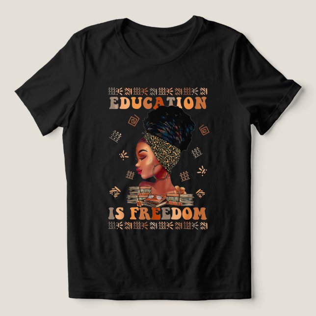 T-shirt En Tri-matière L'éducation est liberté (Design Recto)