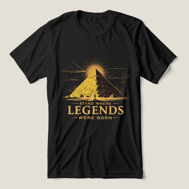 T-shirt En Tri-matière Legacy Remains Egypt Pyramid Shirt (Design Recto)