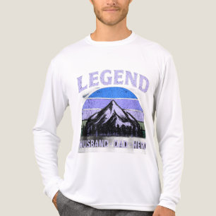 T-shirt En Tri-matière Légendaire Mari Papa Héros Vintage Fête des Pères