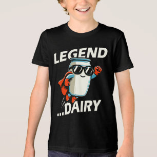 T-shirt En Tri-matière Légende Lait Dairy Funny Pun Superhero