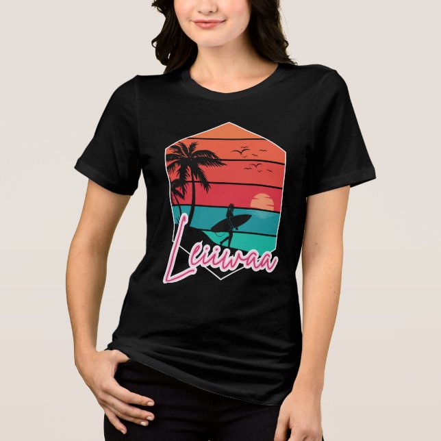 T-shirt En Tri-matière LEIIWAA – Fille de l'île  (Recto)