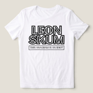 T-shirt En Tri-matière Leon Skum   Cet Anagram Est Un Idiot