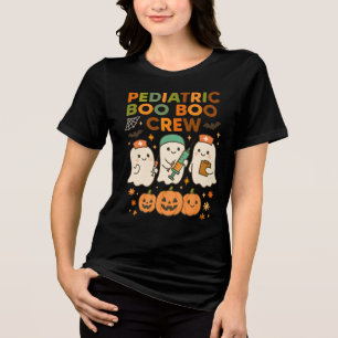 T-shirt En Tri-matière L'équipage du Boo Boo Pédiatrique Ghosts Halloween