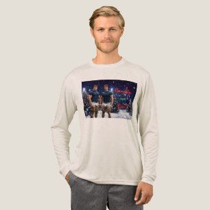 T-shirt En Tri-matière Les arbres de Noël lumineux de SlipperyJoe deux mu