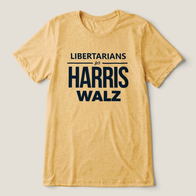 T-shirt En Tri-matière Les bertariens de Harris Walz (Design Recto)