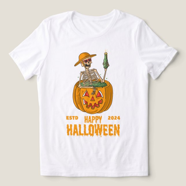 T-shirt En Tri-matière Les fantômes d'Halloween dans chaque coin (Design Recto)