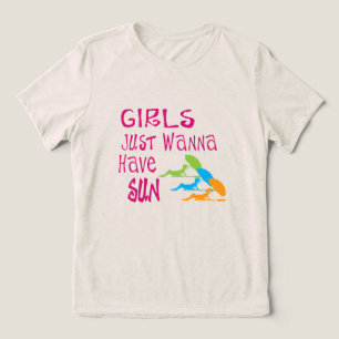 T-shirt En Tri-matière Les Filles Veux Juste Avoir Le Soleil
