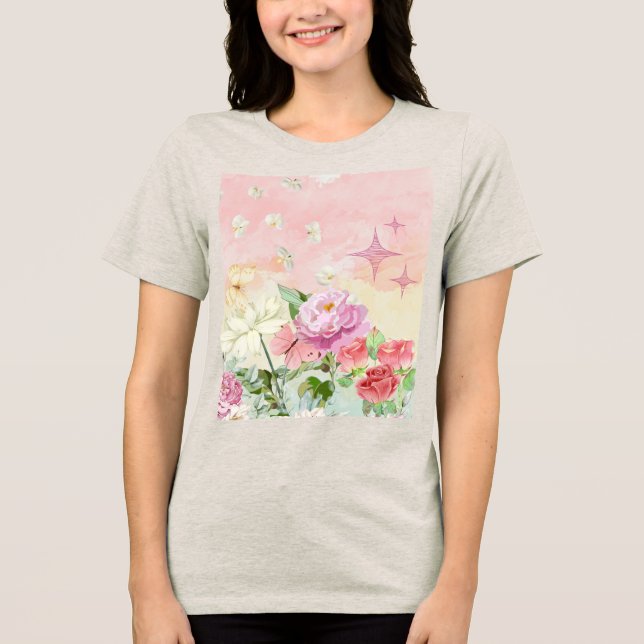 T-shirt En Tri-matière Les fleurs (Recto)