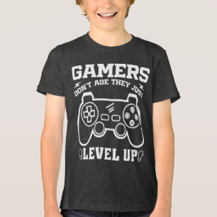 T-shirt En Tri-matière Les gamers ne vieillissent pas ils juste niveler l