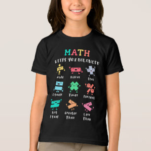 T-shirt En Tri-matière Les maths vous gardent en équilibre