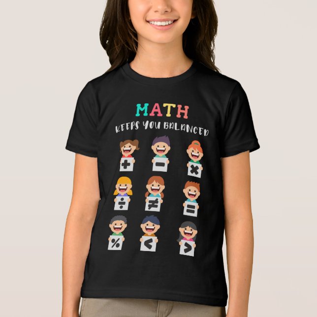 T-shirt En Tri-matière Les maths vous gardent en équilibre (Recto)