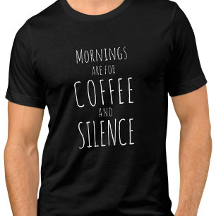 T-shirt En Tri-matière Les matinées sont pour le café et le silence - drô