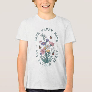 T-shirt En Tri-matière Les papillons floraux anti-Trump Président démocra