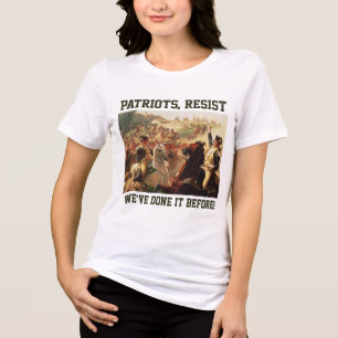 T-shirt En Tri-matière Les patriotes résistent aux attaques contre la dém