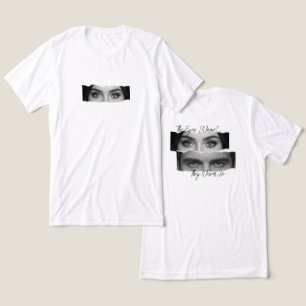 T-shirt En Tri-matière Les yeux ne mentent jamais Nom personnalisé et yeu