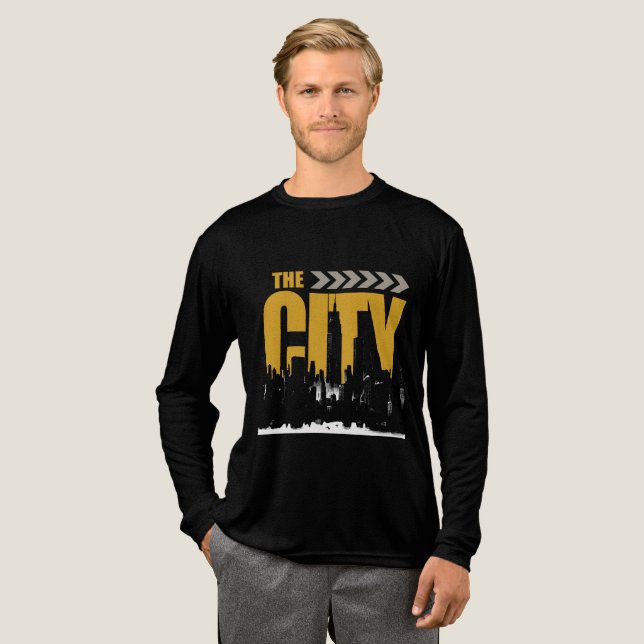 T-SHIRT  EN TRI-MATIÈRE L'ESCALE DE LA VILLE (Recto complet)