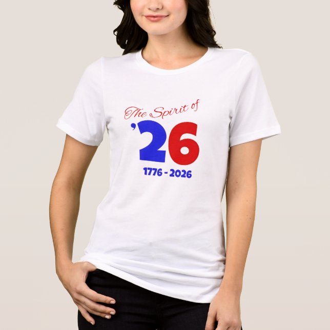 T-SHIRT  EN TRI-MATIÈRE L'ESPRIT DE 26 (Recto)