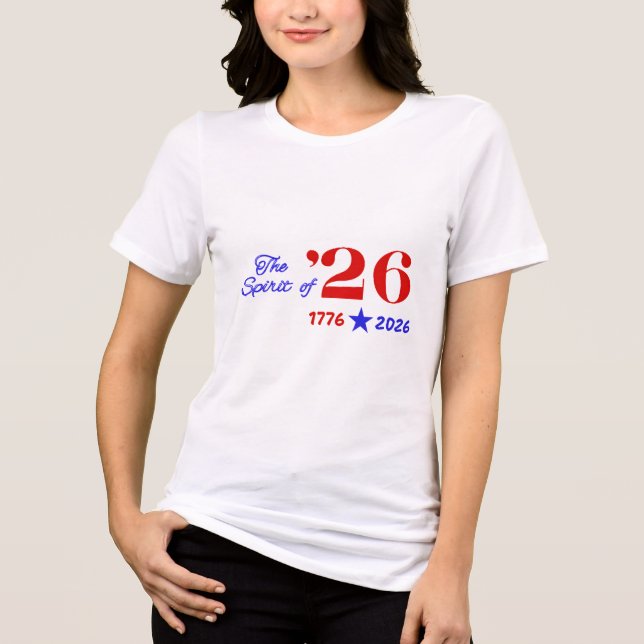 T-SHIRT  EN TRI-MATIÈRE L'ESPRIT DE 26 (Recto)