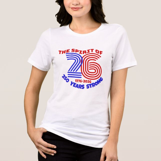 T-SHIRT  EN TRI-MATIÈRE L'ESPRIT DE 26:250 ANS FORT (Recto)
