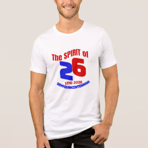 T-SHIRT EN TRI-MATIÈRE L'ESPRIT DE 26 : SEMIQUINCENTENNIAL