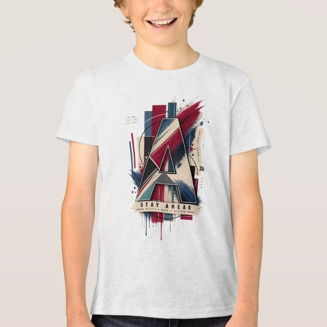 T-shirt En Tri-matière Lettre A (Recto)
