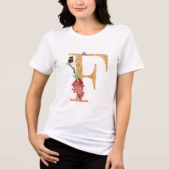 T-shirt En Tri-matière Lettre f (Recto)