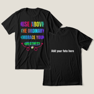 T-shirt En Tri-matière Levez-vous au-dessus de l'ordinaire Embrassez votr