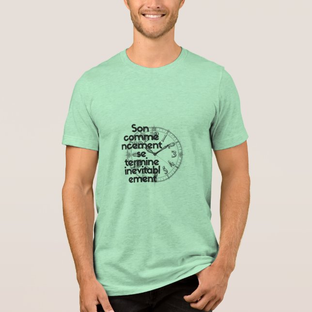 T-shirt En Tri-matière l'heure (Recto)