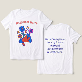 T-shirt En Tri-matière Liberté d'expression : Que chaque voix s'épanouiss