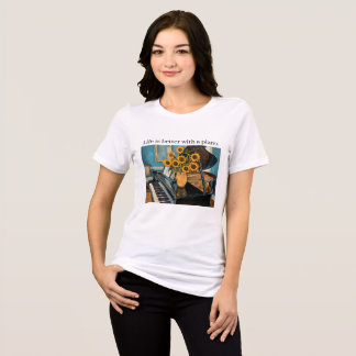 T-shirt En Tri-matière Life is better with a piano - beautiful art!