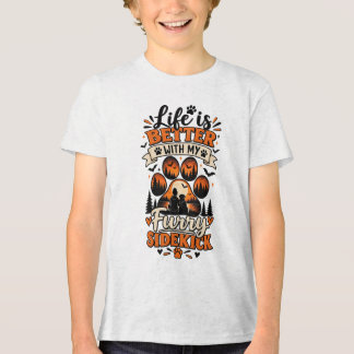 T-shirt En Tri-matière Life Is Better With My Furry Sidekick